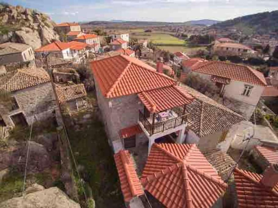 Traditional Stone-Built House With Great View Vila Kontias Exterior foto