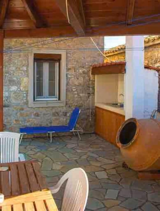 Traditional Stone-Built House With Great View Vila Kontias Exterior foto