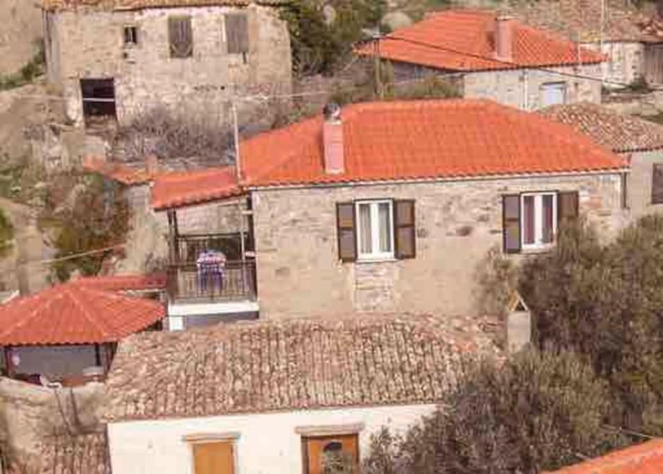 Traditional Stone-Built House With Great View Vila Kontias Exterior foto