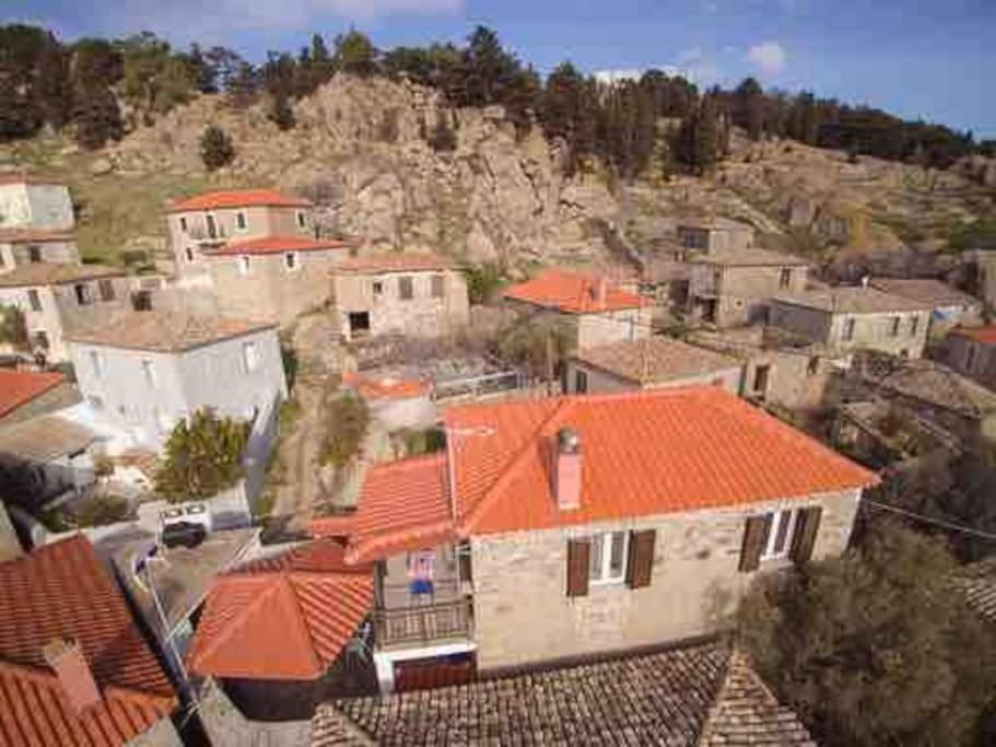 Traditional Stone-Built House With Great View Vila Kontias Exterior foto